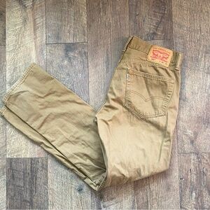 Levi's 505 Khaki Jeans, size 33 by 32 , 40$